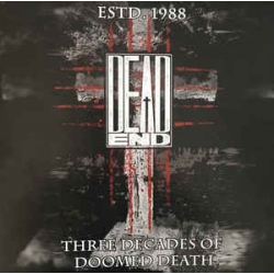 DEAD END Estd. 1988 - Three Decades Of Doomed Death (RED MARBLED) [VINYL 12"]
